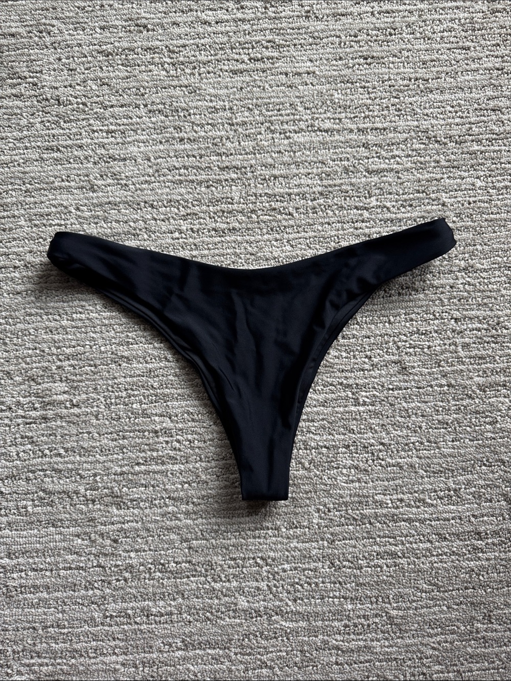 Cheeky Low Rise Black Bikini Bottoms Swim Suit Summer Double Lined